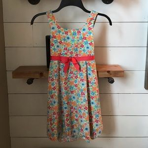 Girls Spring Floral Dress Sz7
